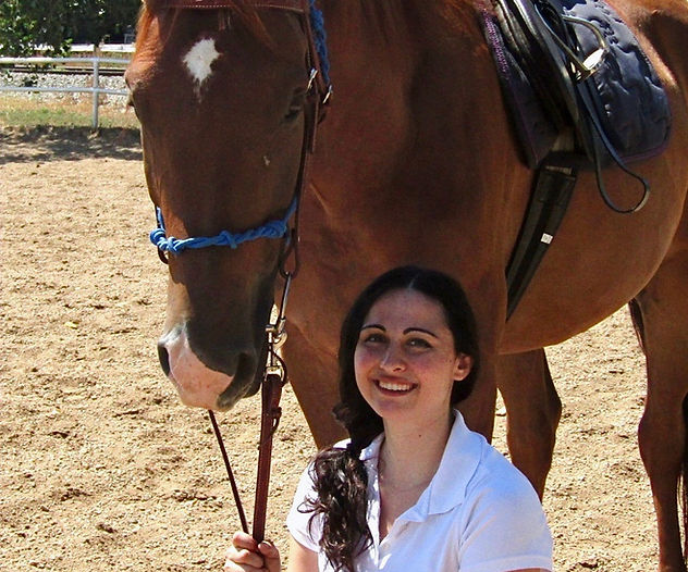 Monica Lasky with her horse